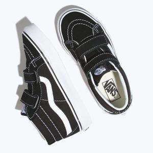 Vans Erkek Çocuk Velcro Ayakkabı Sk8-Mid Reissue V Siyah/Beyaz | 54827-858